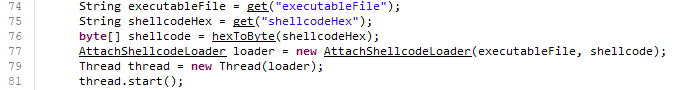 attachshellcode-loader-parameters
